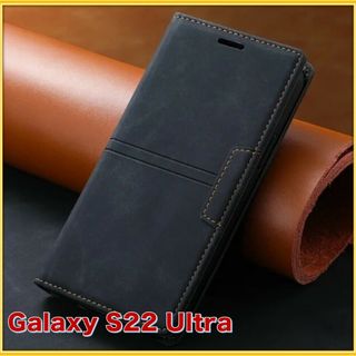 Galaxy s22 Ultra 手帳型 レトロ カード収納 おしゃれ メンズ(Androidケース)