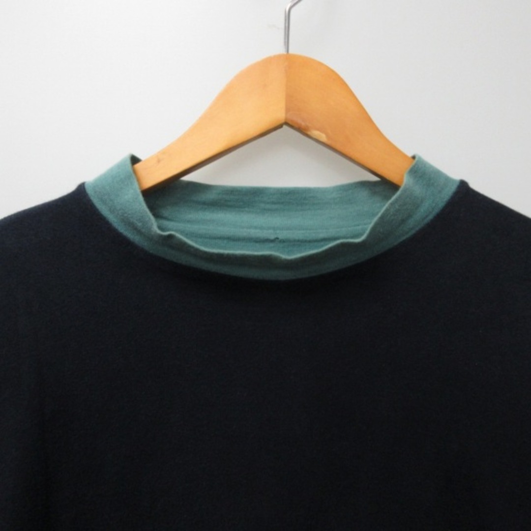 コムデギャルソンオム 田中オム レイヤードカットソー Tシャツ ネイビー ブルー メンズのトップス(Tシャツ/カットソー(七分/長袖))の商品写真