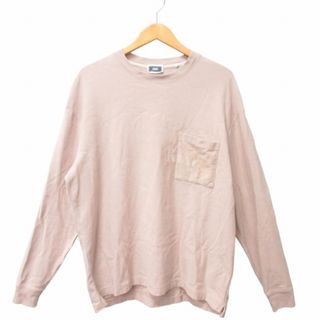 キスニューヨークシティ ロングスリーブクインTシャツ カットソー M ピンク系(Tシャツ/カットソー(七分/長袖))