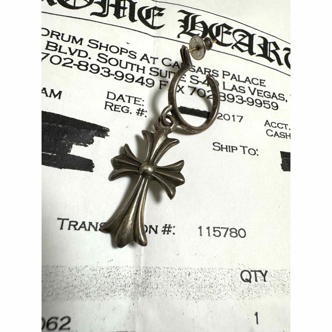 Chrome Hearts クロムハーツ タイニーCHクロスフープイヤリング Chrome Hearts クロムハーツ タイニーCHクロスフープイヤリング
