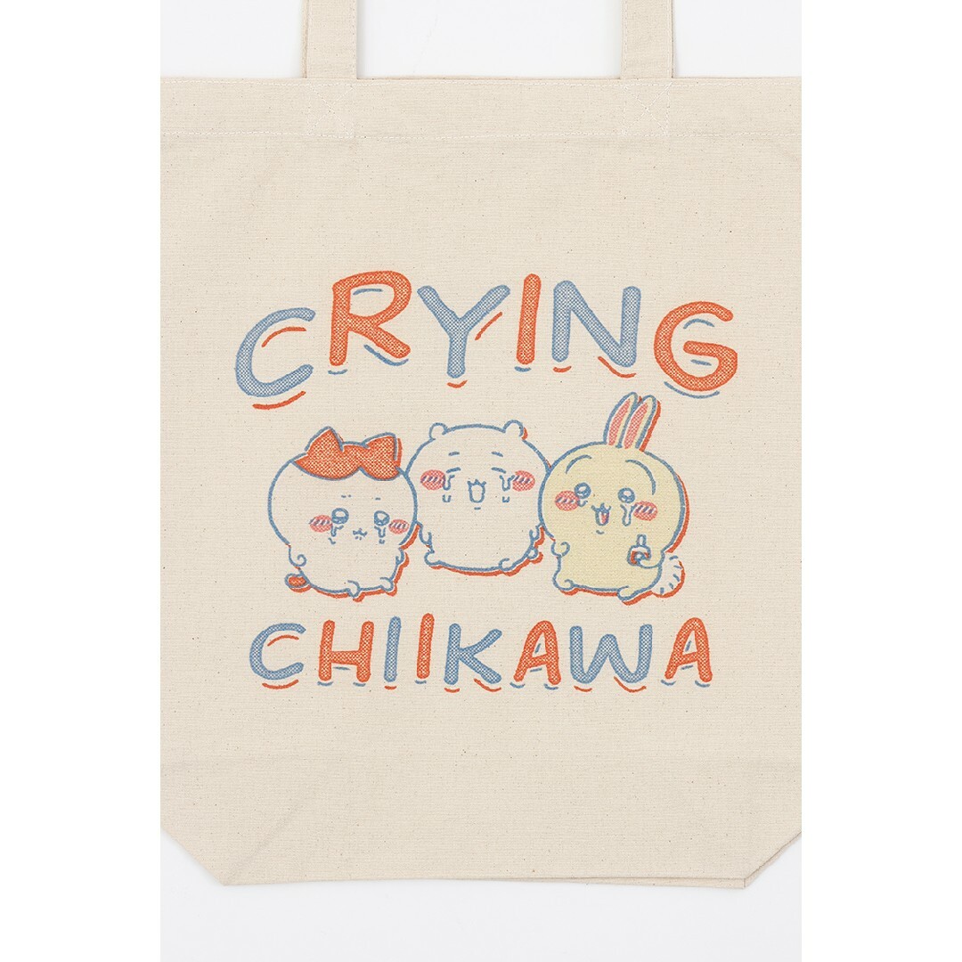 ちいかわ(チイカワ)のちいかわ トートバッグ レトロ印刷風 CRYING ナチュラル レディースのバッグ(トートバッグ)の商品写真