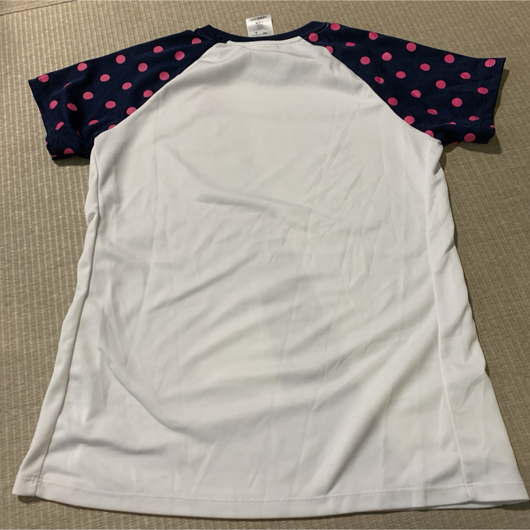 adidas(アディダス)のadidas アディダス Tシャツ　半袖　Mサイズ　レディース　ドット レディースのトップス(Tシャツ(半袖/袖なし))の商品写真