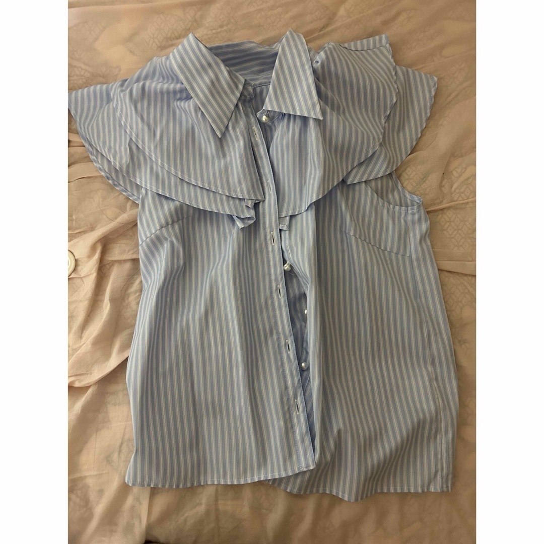 フリル　シャツ メンズのトップス(Tシャツ/カットソー(半袖/袖なし))の商品写真