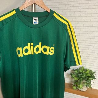 アディダス(adidas)のレアカラー！80s~90s『adidas』アディダス　ゲームシャツ デサント製(Tシャツ/カットソー(半袖/袖なし))