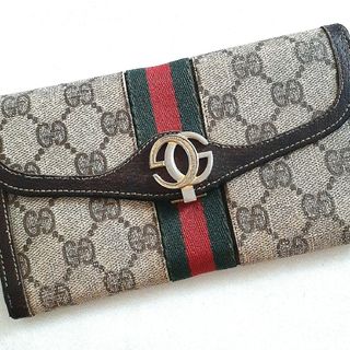 Gucci - グッチ GUCCI 長財布 モノグラム 正規品 パール ピンクの通販