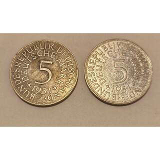 ドイツ5マルク銀貨 2枚 22.20g(貨幣)