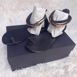 GIUZEPPE ZANOTTI - 【定価154000円】ジュゼッペザノッティ フラットサンダル 金バングル レア