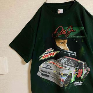 NASCARナスカーレーシングTシャツtシャツカーレースビッグプリント半袖TEE(Tシャツ/カットソー(半袖/袖なし))