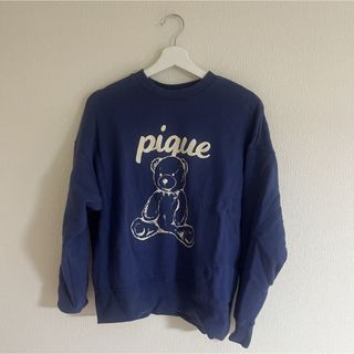 ジェラートピケ(gelato pique)のジェラートピケ　【UNISEX】裏毛ワンポイントプルオーバー(ルームウェア)