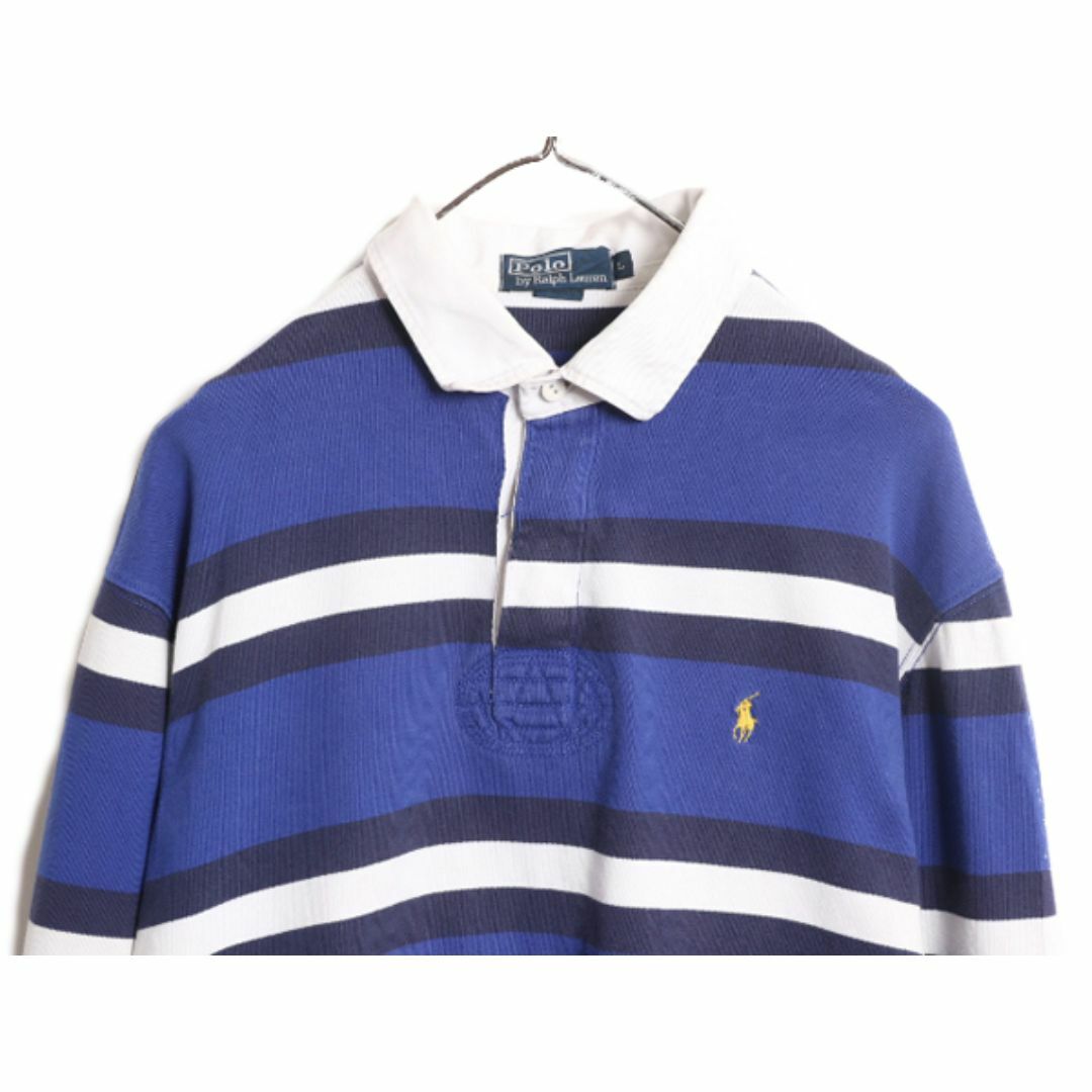 Ralph Lauren - 90s ラルフローレン ボーダー 長袖 ラガー Ralph Lauren - 90s ラルフローレン ボーダー 長袖 ラガー