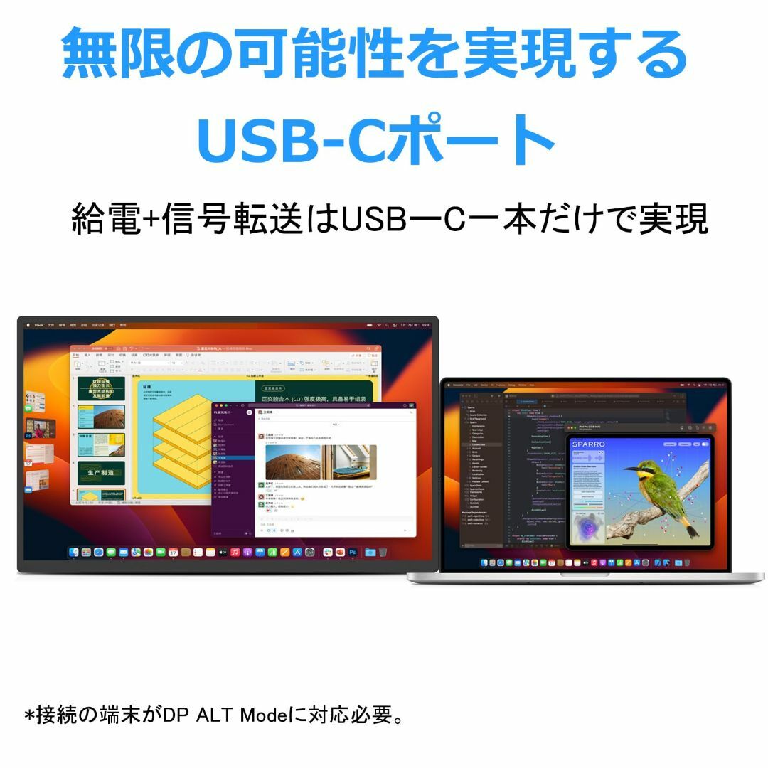 Acouto Zen18 モバイルモニター 18.5インチ 120Hz 自立型ス スマホ/家電/カメラのPC/タブレット(ディスプレイ)の商品写真