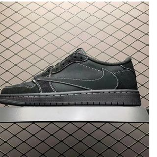 トラヴィススコット airJordan1 low OG ブラックファントム(スニーカー)