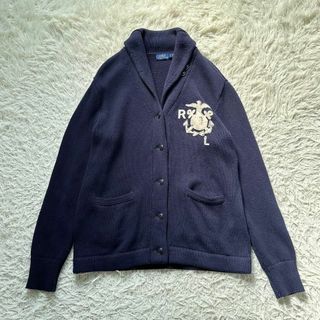 ポロラルフローレン(POLO RALPH LAUREN)のポロラルフローレン　ショールカラー　カーディガン　Lサイズ　大きめ(カーディガン)