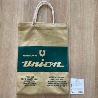 【一度使用】もとまち UNION  オリジナル布バッグ　大　即日発送いたします！(トートバッグ)