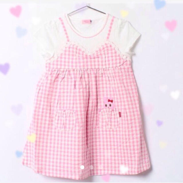 mikihouse(ミキハウス)のミキハウス ワンピース 90 キッズ/ベビー/マタニティのキッズ服女の子用(90cm~)(ワンピース)の商品写真