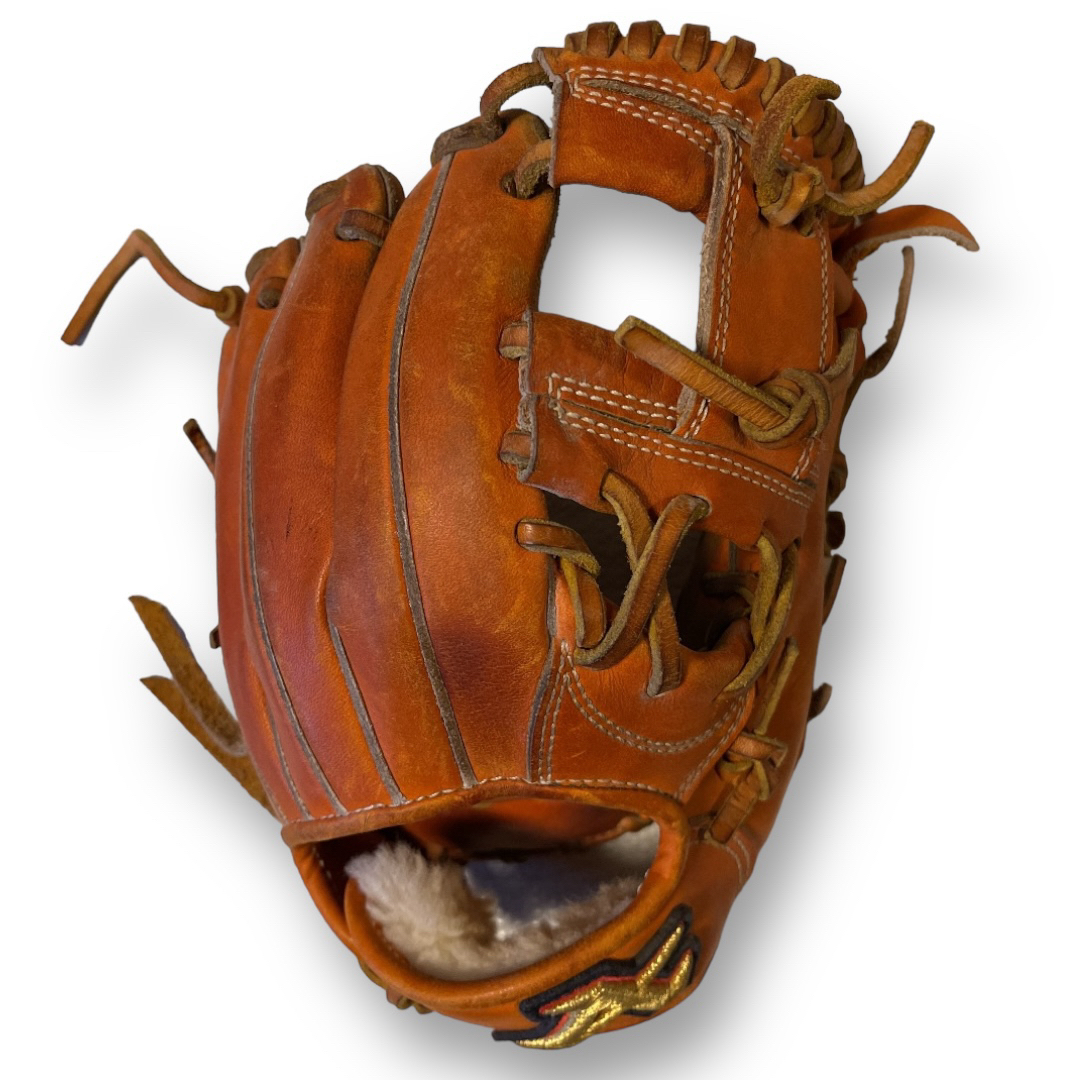 人気品！ ATOMS アトムズ ベースボール グローブ グラブ オレンジ 硬式 スポーツ/アウトドアの野球(グローブ)の商品写真