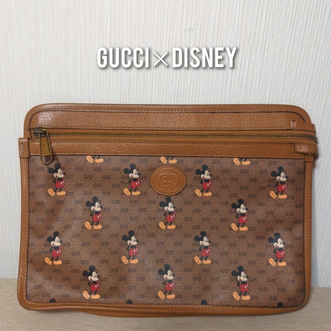 Gucci(グッチ)のグッチ×ディズニー ミッキーマウス マイクロGG セカンドバッグ　602552 レディースのバッグ(クラッチバッグ)の商品写真