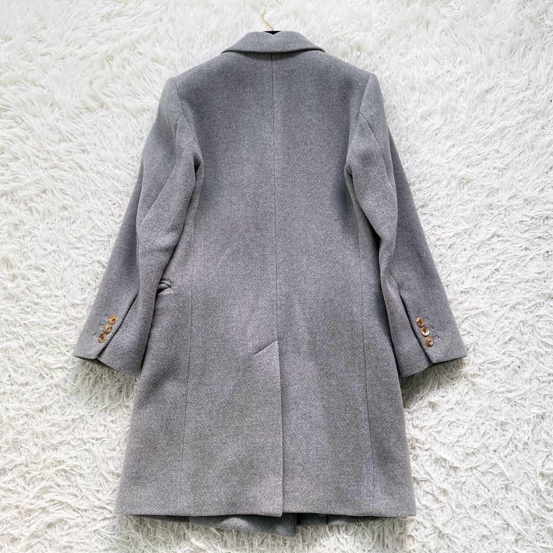 MADISONBLUE(マディソンブルー)のマディソンブルー　WOOL SEMI CHESTER COAT ダブルブレスト レディースのジャケット/アウター(チェスターコート)の商品写真