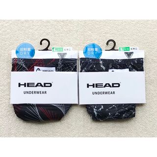 ヘッド(HEAD)のHEAD ビキニ ブリーフ Ｌサイズ ブラック＆ブラックレッド 2枚セット(その他)