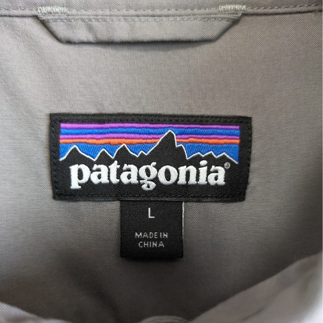 patagonia(パタゴニア)のPatagonia　パタゴニア　アウトドアシャツ　グレー　L メンズのトップス(シャツ)の商品写真