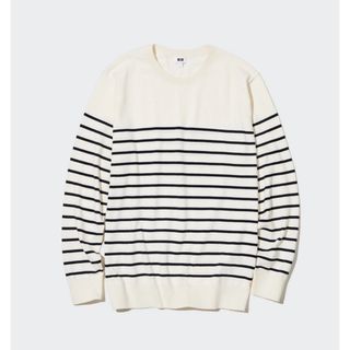 ユニクロ(UNIQLO)のL＊UNIQLO＊ウォッシャブルコットンセーター(ニット/セーター)