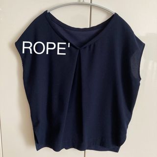 ロペ　ROPE'   Vネックカットソー　38  フレンチスリーブ