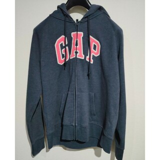 ギャップ(GAP)のGAP スウェットパーカー ネイビー サイズＬ(パーカー)