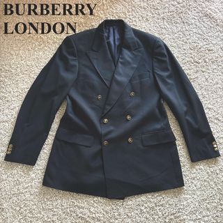 バーバリー(BURBERRY)の【希少】バーバリーBURBERRY ジャケットダブル　紺ブレ　金ボタン　ドイツ製(テーラードジャケット)