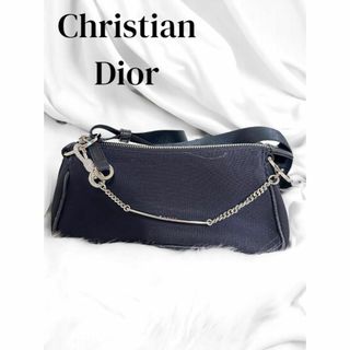 クリスチャンディオール(Christian Dior)のクリスチャンディオール ラインストーン トロッター ポーチ ショルダーバッグ(ショルダーバッグ)