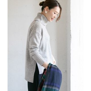 URBAN RESEARCH ROSSO - URBAN RESEARCH ROSSO ウールカシミヤスリットタートルニット