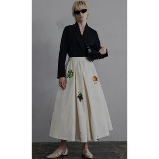 アメリヴィンテージ(Ameri VINTAGE)のAmeri ELEANOR VOLUME TUCK SKIRT(ロングスカート)