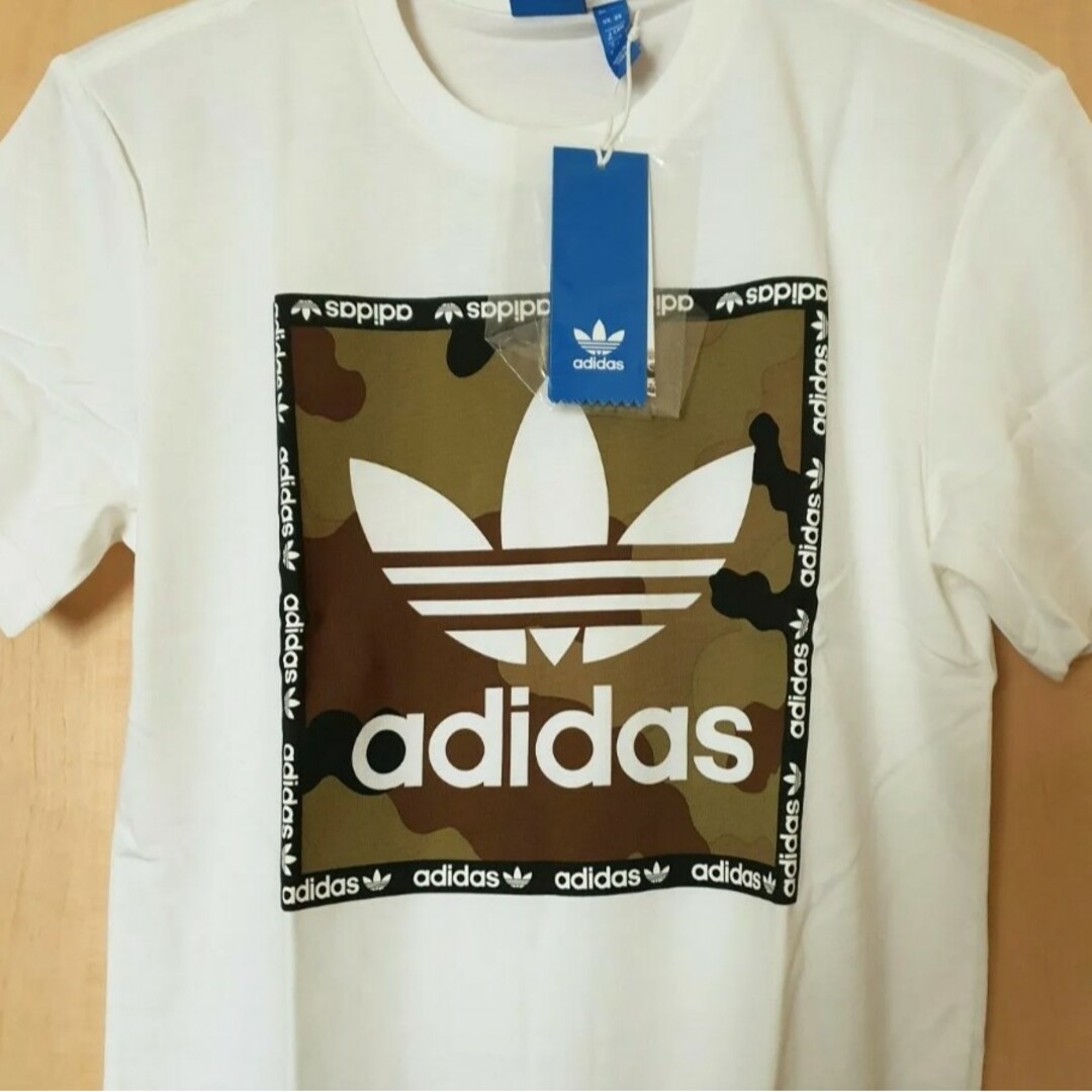 Originals（adidas）(オリジナルス)のアディダス オリジナルス カモ ボックス Ｔシャツ トレフォイル ロゴ 新品 メンズのトップス(Tシャツ/カットソー(半袖/袖なし))の商品写真