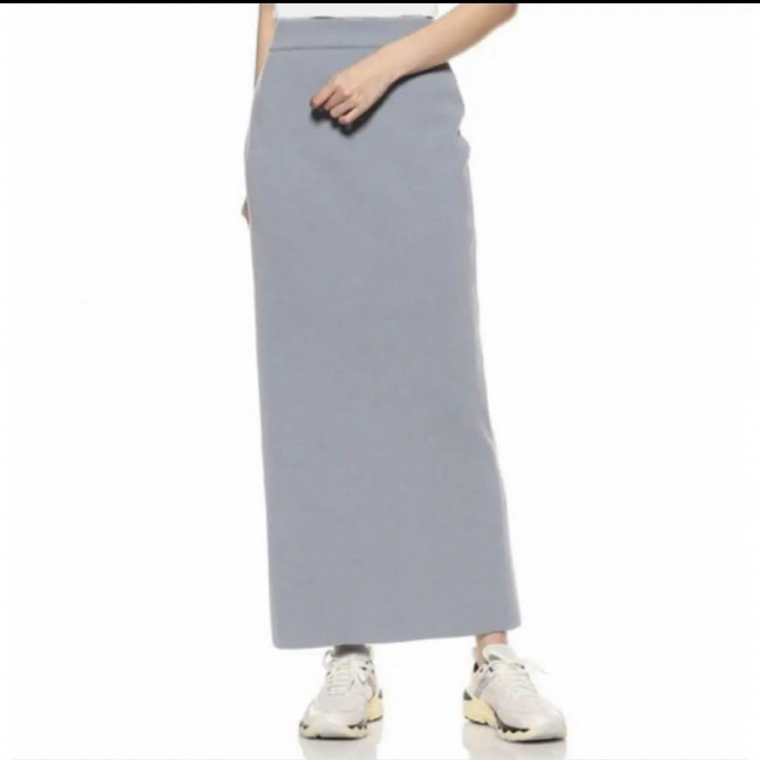 AURALEE(オーラリー)の♡美品♡ オーラリー　リブニットスカート　ブルー　サイズ0 春夏 レディースのスカート(ロングスカート)の商品写真