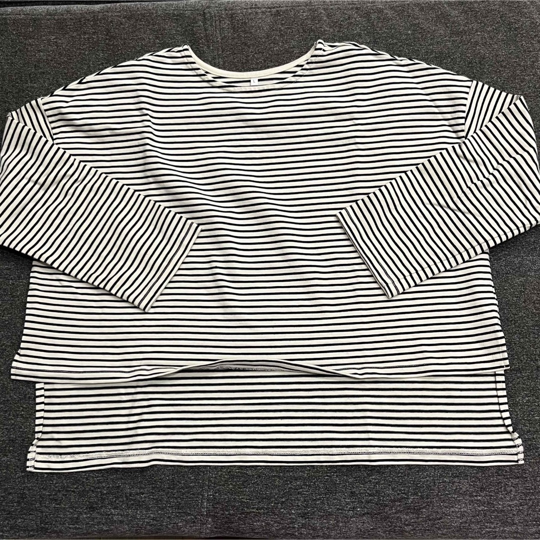 coca(コカ)のボーダートップス レディースのトップス(Tシャツ(長袖/七分))の商品写真