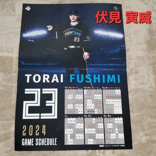 ホッカイドウニホンハムファイターズ(北海道日本ハムファイターズ)の日本ハムファイターズ ポスター 伏見寅威(記念品/関連グッズ)