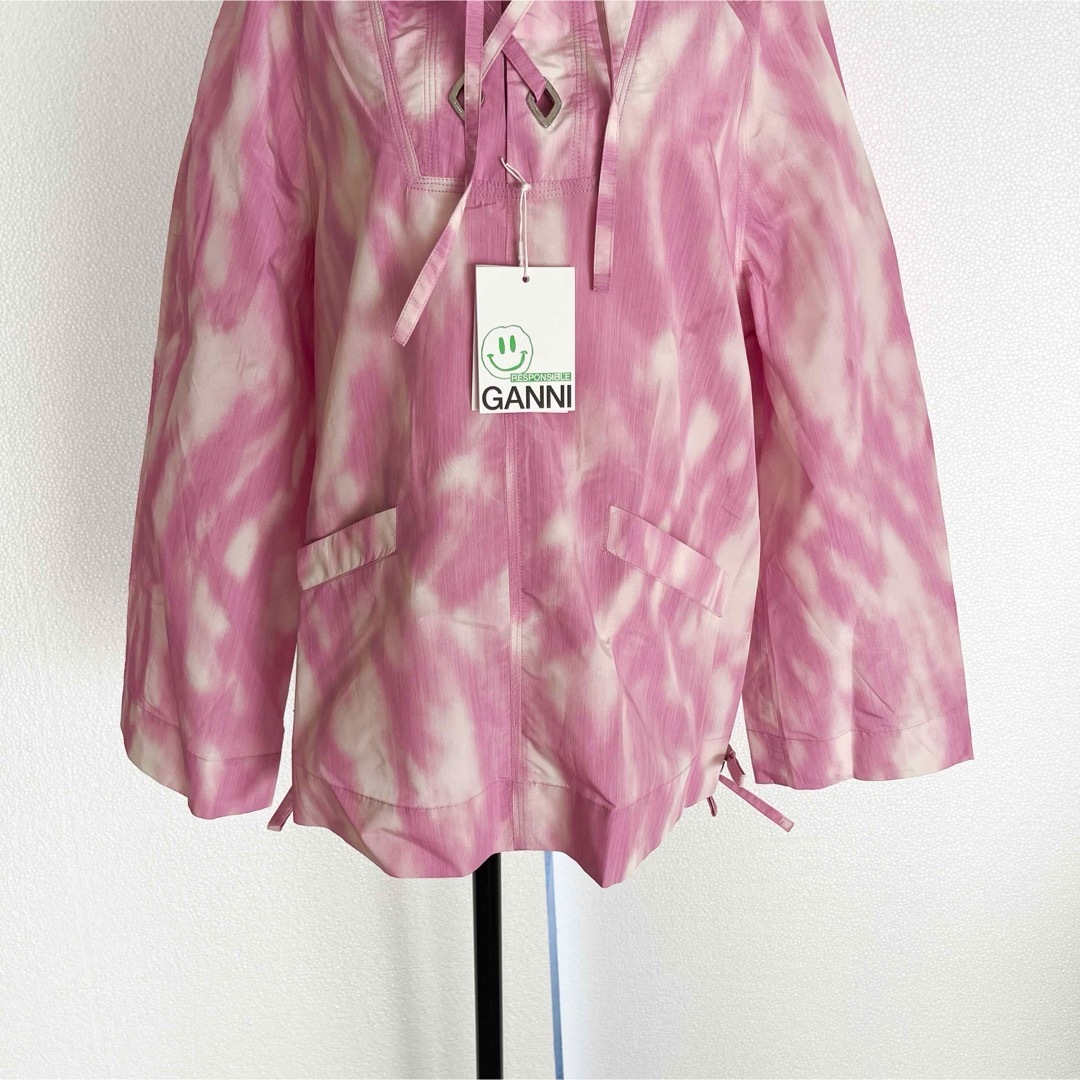 GANNI ガニー　タイダイデザインブルゾン　ジャケット　S/Mサイズ　ピンク レディースのジャケット/アウター(ブルゾン)の商品写真