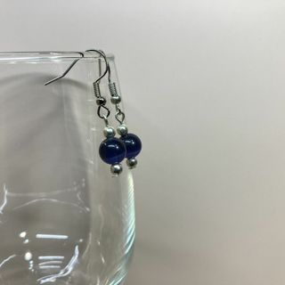 キャッツアイピアス(ラベンダーパープル)  パワーストーンピアス S (ピアス)