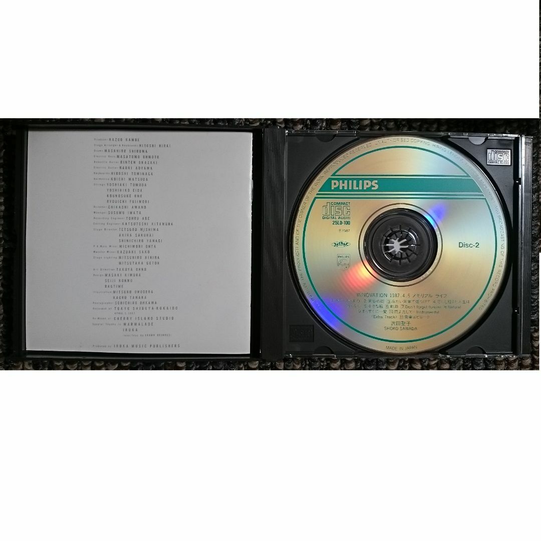DF　　沢田聖子　イノベーション～1987・4・5メモリアル・ライブ　2CD エンタメ/ホビーのCD(ポップス/ロック(邦楽))の商品写真