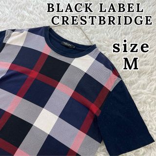 BLACK LABEL CRESTBRIDGE - ブラックレーベルクレストブリッジ メンズ CBチェック tシャツ M 