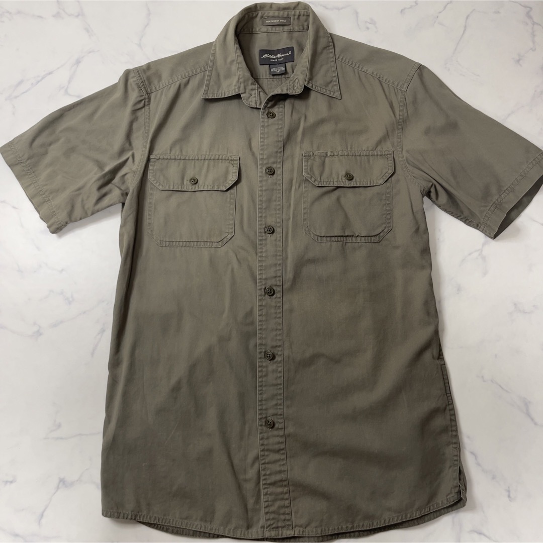 Eddie Bauer(エディーバウアー)のEDDIE BAUER エディーバウアー シャツ 半袖シャツ ボタンダウンシャツ メンズのトップス(シャツ)の商品写真