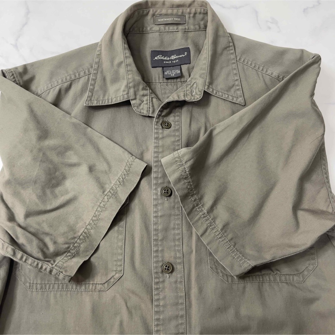 Eddie Bauer(エディーバウアー)のEDDIE BAUER エディーバウアー シャツ 半袖シャツ ボタンダウンシャツ メンズのトップス(シャツ)の商品写真