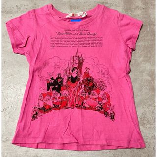 ユニクロ(UNIQLO)のユニクロ　半袖Tシャツ ディズニー　白雪姫　女の子　ピンク　110センチ(Tシャツ/カットソー)