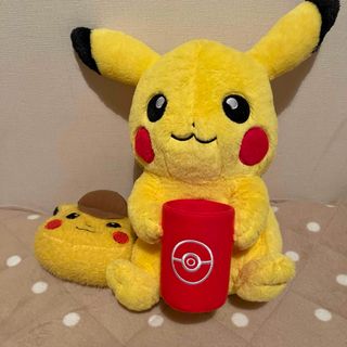 ポケモン(ポケモン)のポケモン　ピカチュウぬいぐるみ2個セット　一番くじ　名探偵ピカチュウポーチ(キャラクターグッズ)