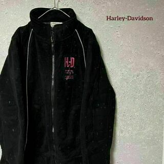Harley-Davidson ハーレーダビッドソン フリース バイク 刺繍 M