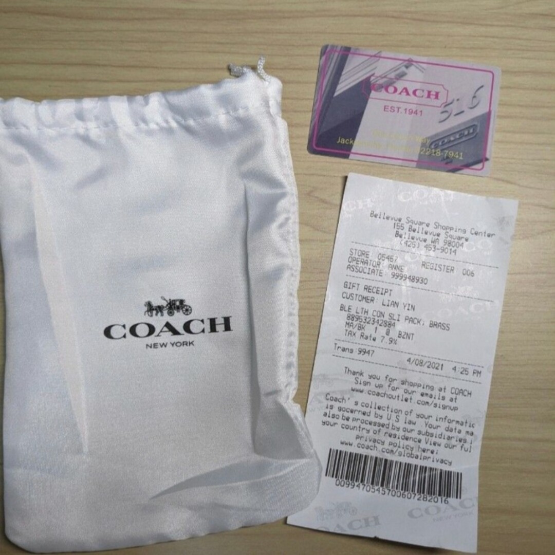 COACH(コーチ)の【新品未使用】コーチ F74929 BK メンズ 折り財布 レア メンズのファッション小物(折り財布)の商品写真