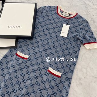 Gucci - GUCCI   GGワンピースドレス　美品