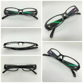 CHANEL メガネフレーム 3173A ブラック ココマーク 極美品 CHANEL メガネフレーム 3173A ブラック ココマーク 極美品