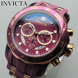 インビクタ(INVICTA)のインビクタ 腕時計 メンズ パープル 新品 クォーツ おしゃれ ケース付属 紫(腕時計(アナログ))