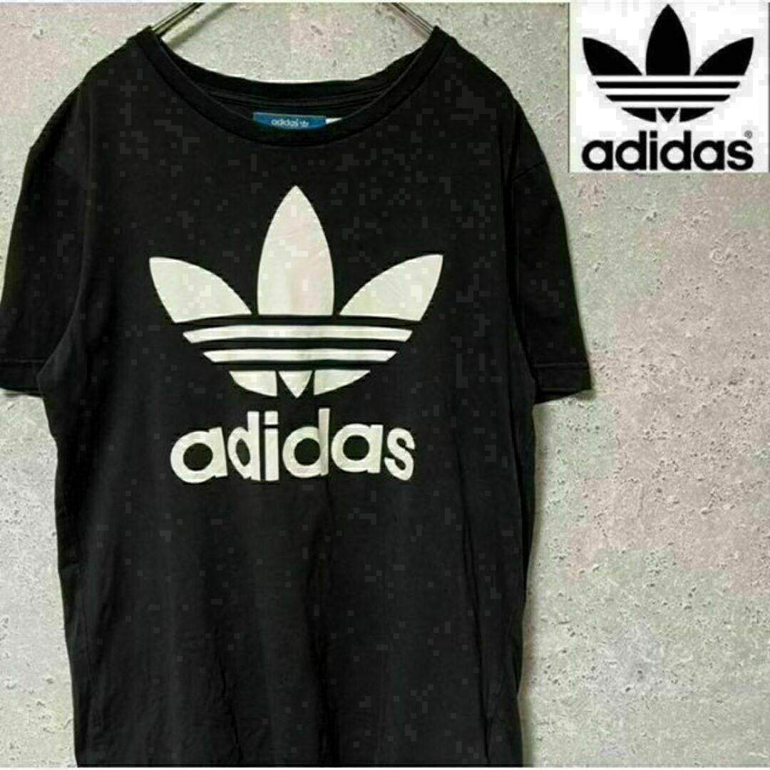 adidas アディダス オリジナルス トレフォイル ビッグロゴ Tシャツ S メンズのトップス(Tシャツ/カットソー(半袖/袖なし))の商品写真