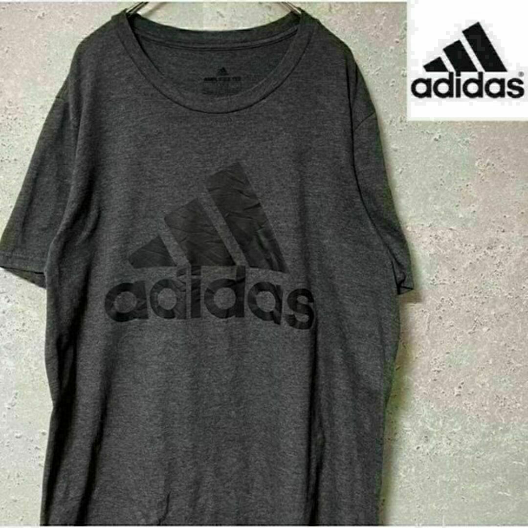 adidas アディダス Tシャツ 半袖 ビッグロゴ プリントロゴ M メンズのトップス(Tシャツ/カットソー(半袖/袖なし))の商品写真